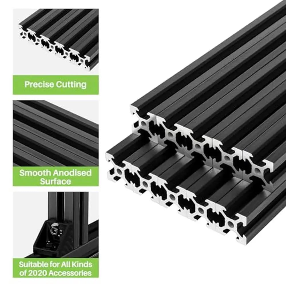 10pcs 2020 V Slot Aluminum Extrusion Rail 1220mm Length 3D Printer CNC DIY Anodized Linear Rail