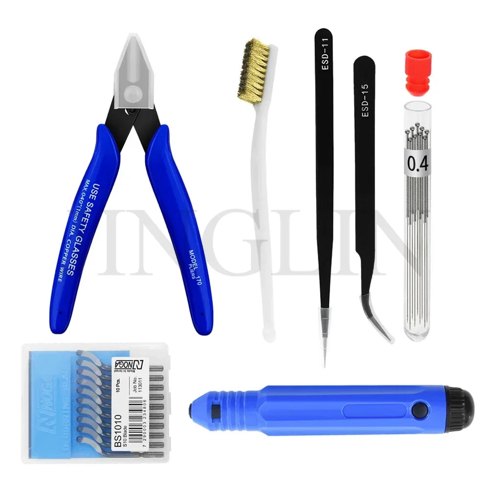 Multiple models 3D Printer Tool Kit Trimming Knife Scraper Cleaning Needle Tweezers Pliers Deburring Kit DIY 3D Printing Tools