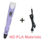 3D Printing Pen  Drawing   for Kids/Adults Creative  LCD Display Gel Art Craft Printer PLA/ABS Filament