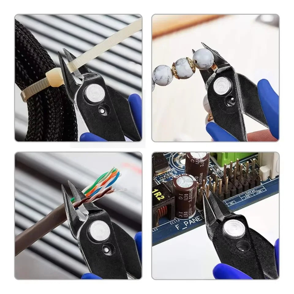 3D Printer Tool Kit Electronic Wire Diagonal Pliers Trimming Knife Scraper Deburring Cutter Set Tweezers Pliers 3D Printer Part
