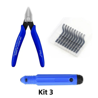 3D Printer Tool Kit Electronic Wire Diagonal Pliers Trimming Knife Scraper Deburring Cutter Set Tweezers Pliers 3D Printer Part