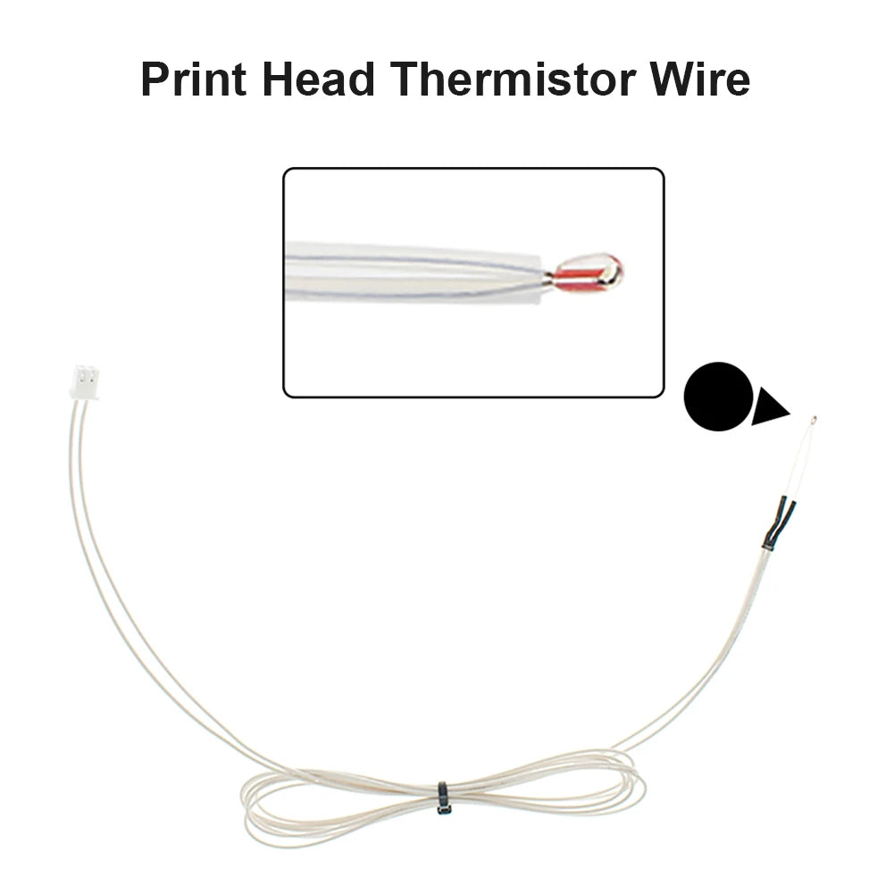3D Printer Parts Thermistor 100K ohm NTC Temperature Sensor for Ender 3/Ender 3 Pro/Ender 5/CR-10/CR-10S Hotend Kit Thermistor