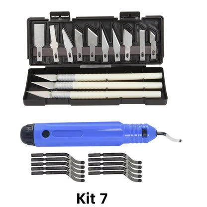 3D Printer Tool Kit Electronic Wire Diagonal Pliers Trimming Knife Scraper Deburring Cutter Set Tweezers Pliers 3D Printer Part