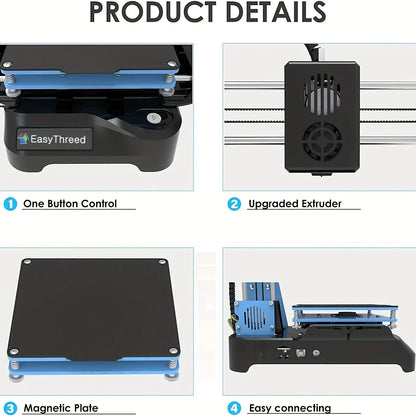 Mini 3D Printer Kit DIY Machine FDM Inprimante 3d for Kids Gift Toys Models Designers