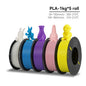 KEEPANG PLA/HS-PLA/PETG/Silk PLA 3D Printer Filament 1.75mm Mix Color 5Rolls High Speed PLA Printinng Material for Bambu Lab